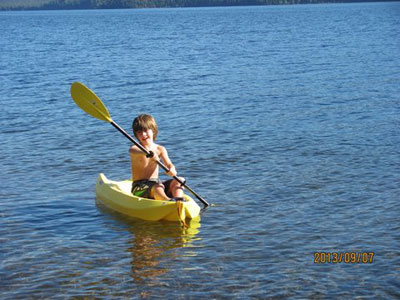 The water fun is great for all ages at Birch Bay Resort on Francois Lake, BC